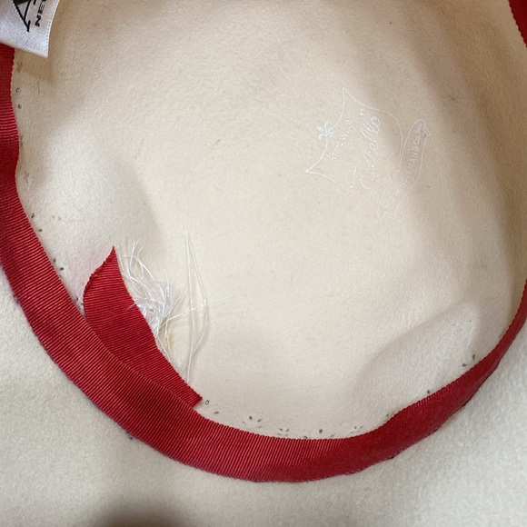 Vintage Adolfo II Gold Studded Wool Hat with Feather - Picture 13 of 15